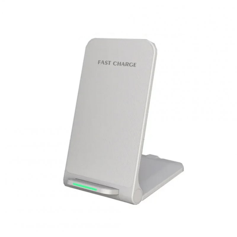 Wireless Charger Smart Phones Charging Base Safety Protection Folding Charging Stand Compatible For IPhone 15 14 13 12 Pro Max 11 White