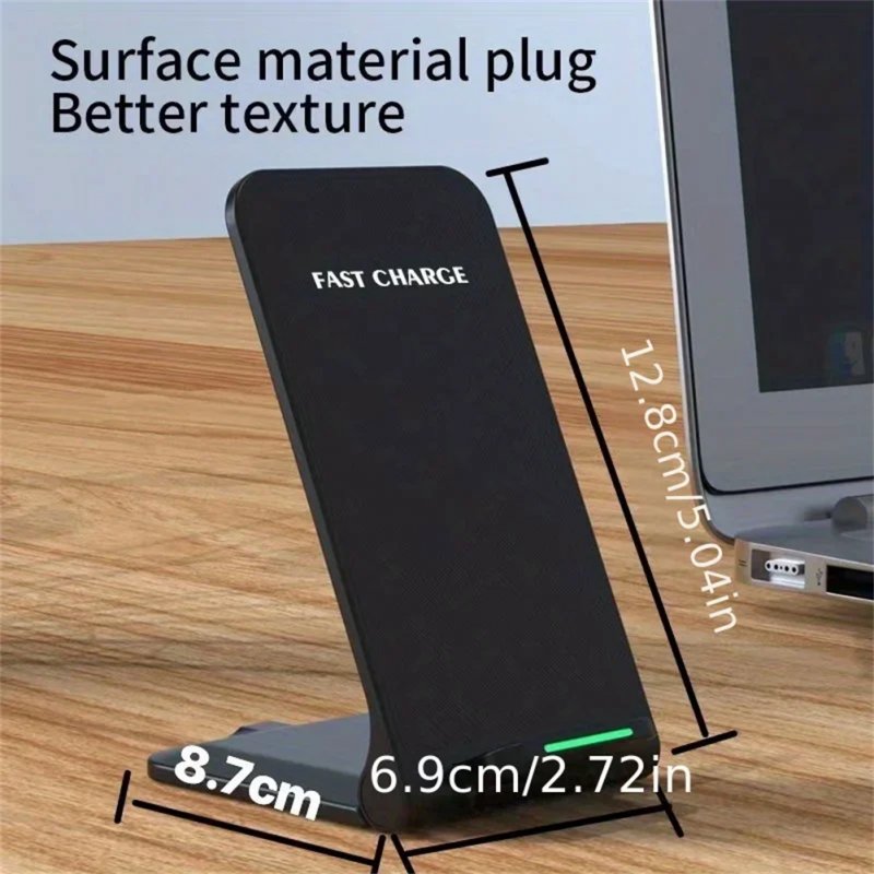 Wireless Charger Smart Phones Charging Base Safety Protection Folding Charging Stand Compatible For IPhone 15 14 13 12 Pro Max 11 White