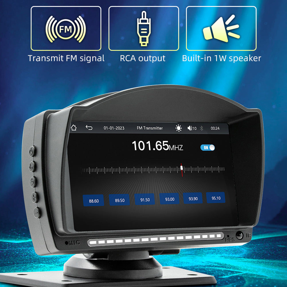Car Radio MP5 Player Wireless Compatible for Android AUTO/IOS CarPlay 4.7 Inch IPS Screen V5.0 Hands-free Calling