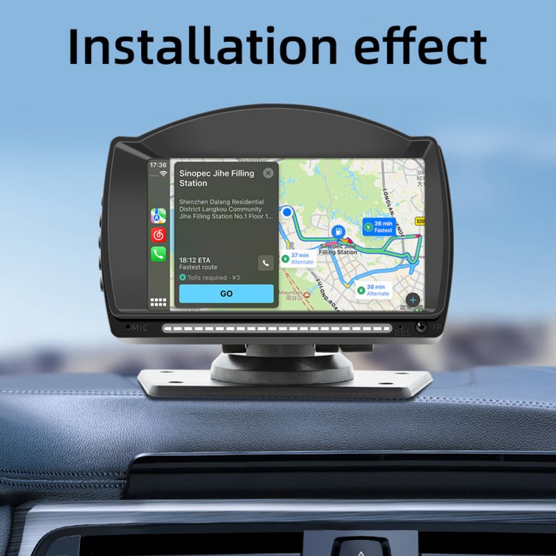 Car Radio MP5 Player Wireless Compatible for Android AUTO/IOS CarPlay 4.7 Inch IPS Screen V5.0 Hands-free Calling