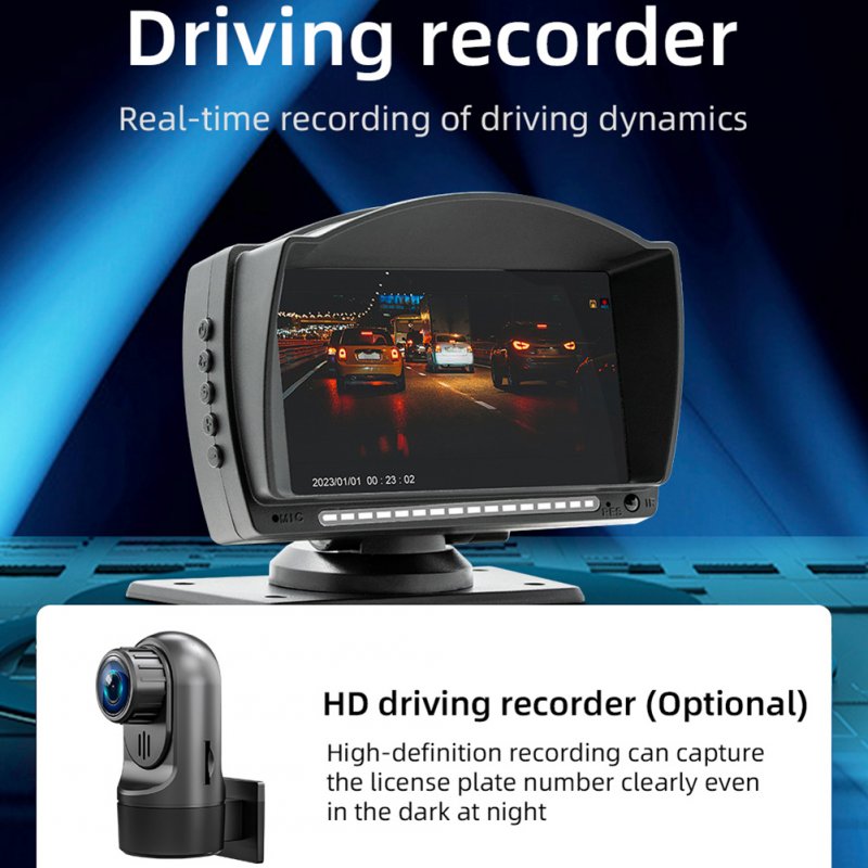 Car Radio MP5 Player Wireless Compatible for Android AUTO/IOS CarPlay 4.7 Inch IPS Screen V5.0 Hands-free Calling