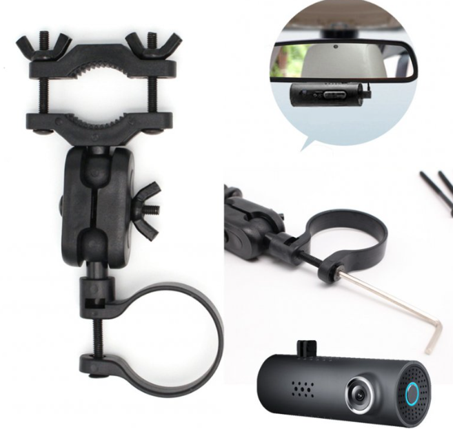 Car Rearview Mirror Driving Recorder Bracket Holder for Xiaomi DVR 70 Minutes Wifi Cam Mount 360 Degree Rotating Support Holder