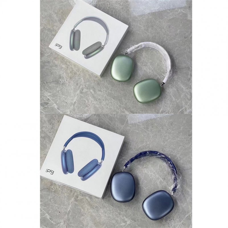 P9 Wireless Headset On-Ear Stereo Earphones Noise Cancelling Ear Buds With Mic For Cell Phone Computer Laptop Sports black