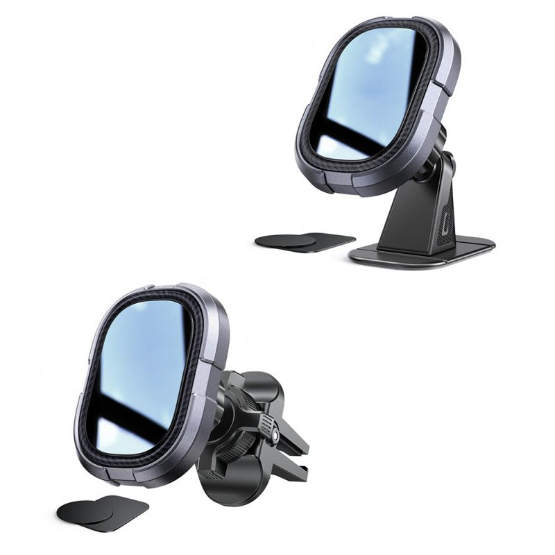 Universal Air Vent Car Mount 360 Degree Rotation Magnetic Cell Phone Holder Shockproof Cell Phone Holder Vehicle Air Vent Car Phone Mount Cell Phone Car Mount Accessories Dashboard model [gray]