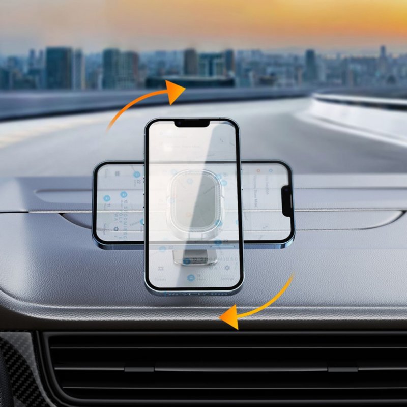 Universal Air Vent Car Mount 360 Degree Rotation Magnetic Cell Phone Holder Shockproof Cell Phone Holder Vehicle Air Vent Car Phone Mount Cell Phone Car Mount Accessories Dashboard model [gray]