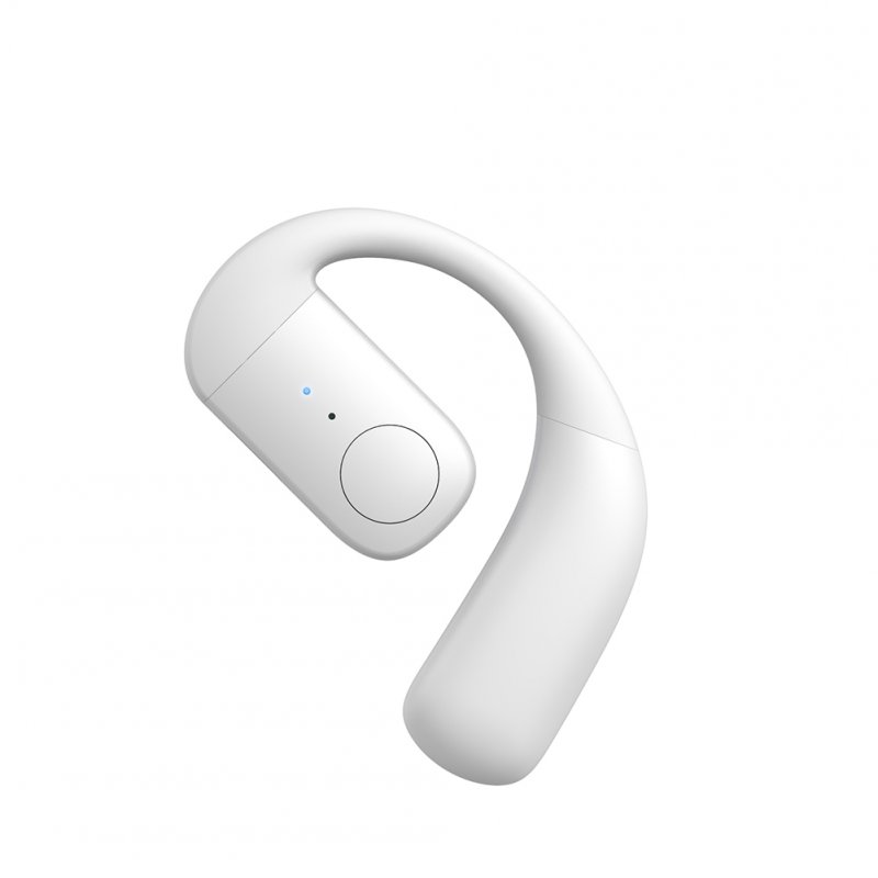 Wireless Earbuds Noise Canceling Open Ear Headset Air Conduction 180°Adjustable Earbuds with Battery Time 30 Hours Orange